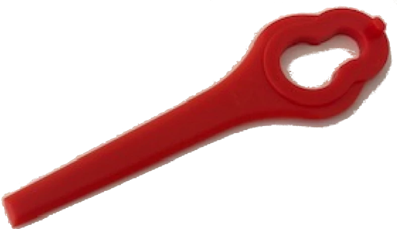 (image for) Plastic Blades (Red) for Aldi Ferrex trimmers / mowers - 10 Pack