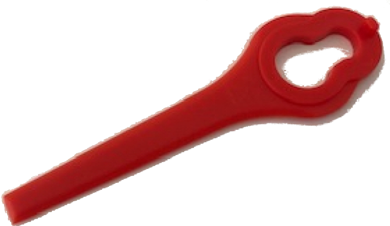 Red Plastic blades for Aldi, Ferrex & other mowers - Pack of 10
