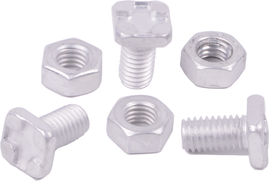 Greenhouse Aluminium Square Head (M6 x 22mm) Bolt & Nuts - Click Image to Close