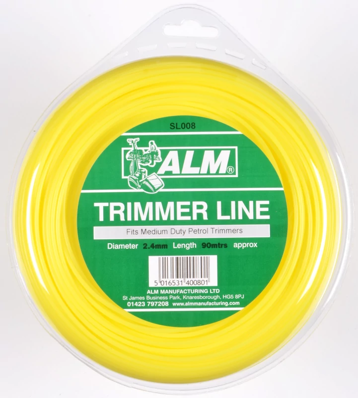 (image for) 2.4mm x 85m - Yellow Round Trimmer Line - 1/2 kg Pack