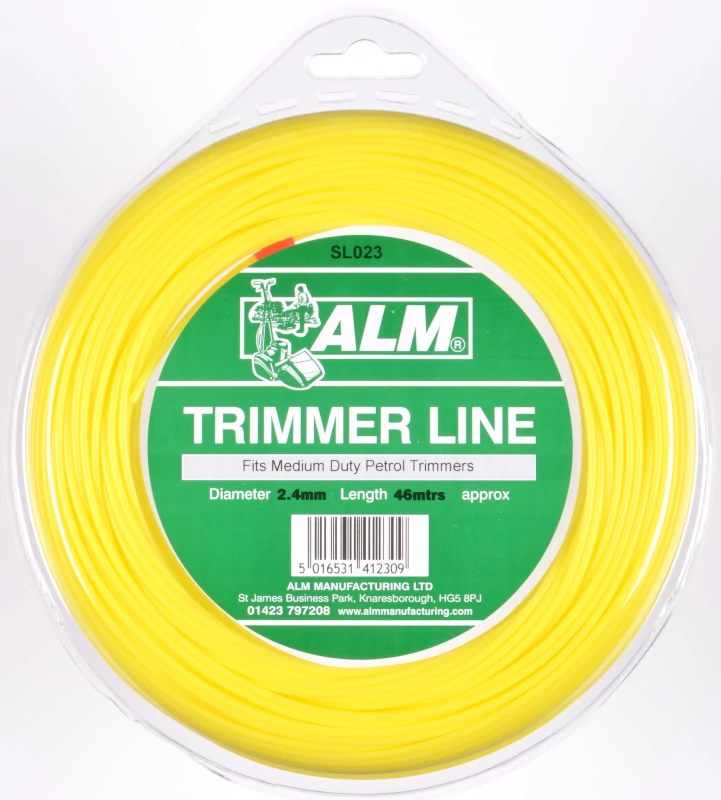 (image for) 2.4mm x 43m - Yellow Round Trimmer Line - 1/4 kg Pack