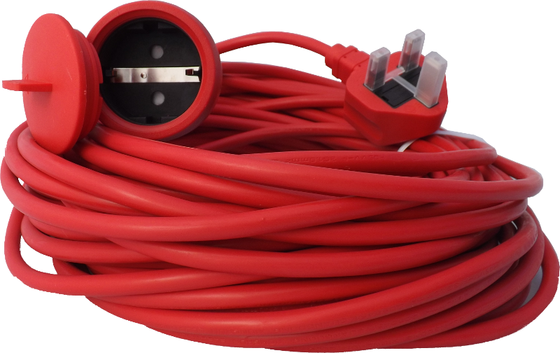 Mains Cable 20m for various mowers and trimmers - Click Image to Close