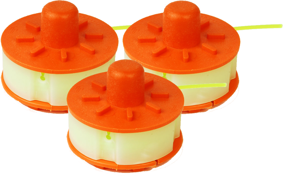 3 x Spool & Line for Gardena TurboTrimmer Power Cut - Click Image to Close