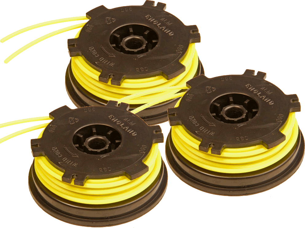 3 x Spool & Line for Homelite and other trimmers