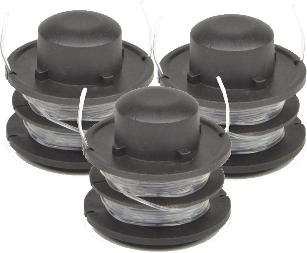 3 x Spool & Line for B&Q, MacAllister and other trimmers - Click Image to Close