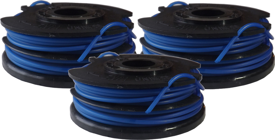 3 x Spool & Line for Qualcast trimmers