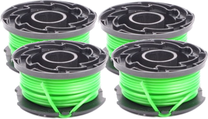 4 x Spool & Line for Black & Decker trimmers