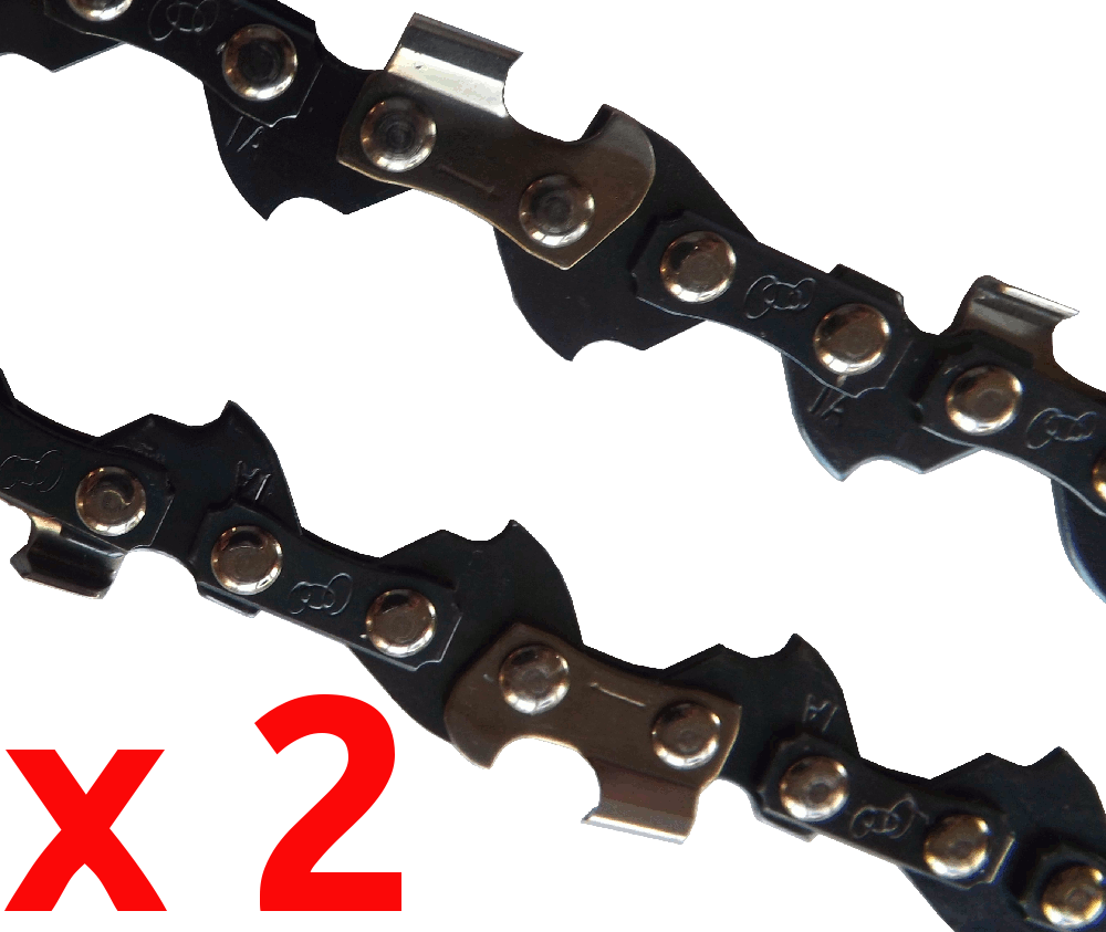 2 x 33 link Chainsaw Chain for 20cm (8") bar - Click Image to Close